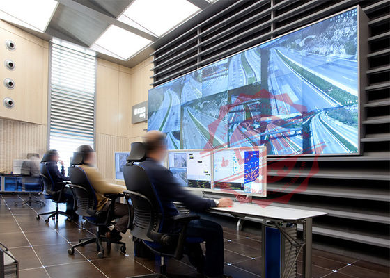 2X3 غرفة التحكم حائط الفيديو 55 بوصة مقاس 3.5 مم شاشة Samsung HDMI VGA 1080P 700 Nits