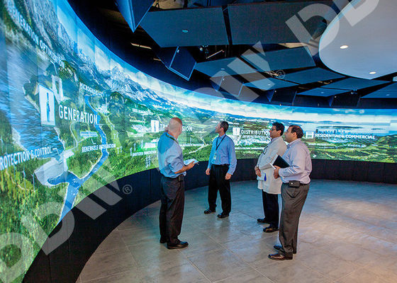 شاشة LED منحنية الخلفية شاشة فيديو 500 صئبان سطح المضادة للوهج LG رقيقة الحافة مراقب