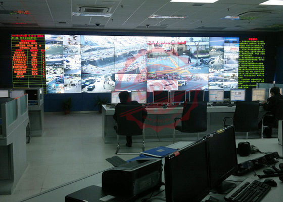 2X3 غرفة التحكم حائط الفيديو 55 بوصة مقاس 3.5 مم شاشة Samsung HDMI VGA 1080P 700 Nits