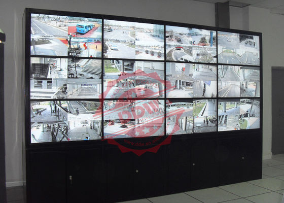 2X3 غرفة التحكم حائط الفيديو 55 بوصة مقاس 3.5 مم شاشة Samsung HDMI VGA 1080P 700 Nits