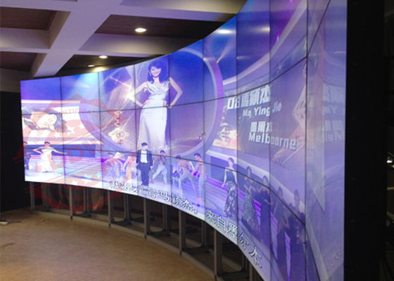 3.5 ملم الحافة HDMI شاشة العرض المنحني 46 بوصة LED الخلفية 5MS زمن الاستجابة