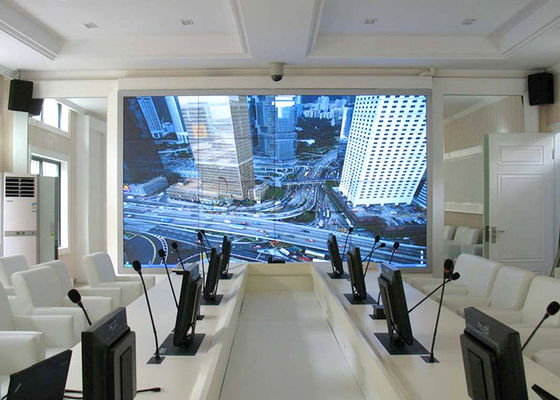 500nits مشرق تسجيل LG الفيديو الجدار 4X4 عرض متعددة داخلي أدى الجدار الفيديو الحل 3.5mm