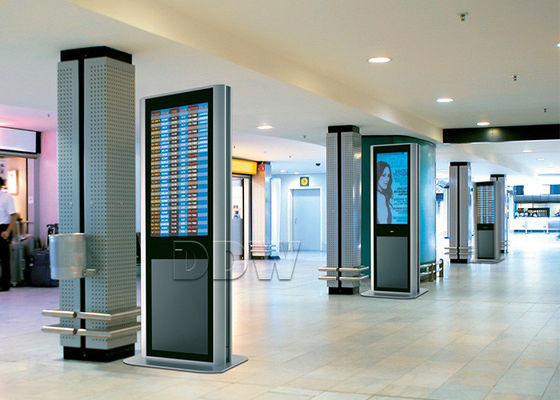 الكل في واحد 55 بوصة 1920x1080 مزدوجة من جانب شاشة LCD شاشة تعمل باللمس كشك كمبيوتر شخصي عالية الوضوح 1024x768 DDW-AD5501S