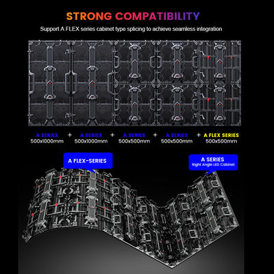 العرض ال LED المهني P4.81 المستوى الإيجار مع خزانة الألومنيوم للإيجار