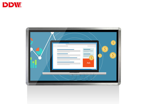 يعرض FHD داخلي مصعد الإعلان على الحائط شاشة تعمل باللمس عالية السطوع