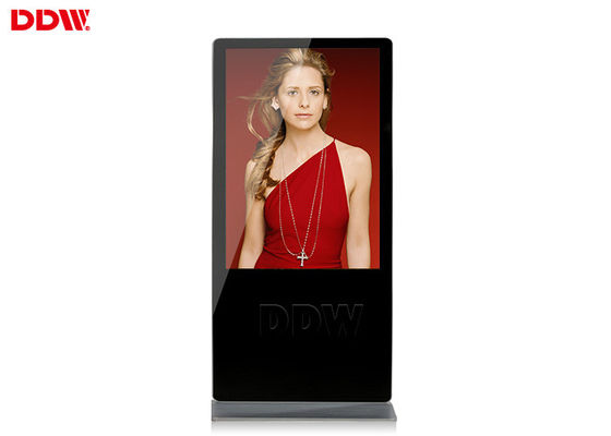 65 بوصة 500cd / m2 لافتات رقمية مستقلة ، لغات متعددة شاشة الإعلان LCD