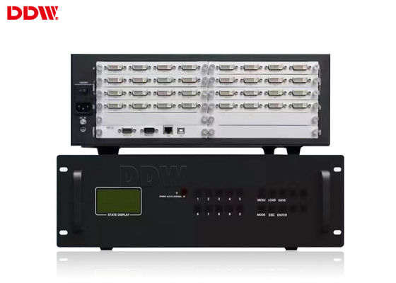 المراقبة الصناعية Crestron فيديو الجدار المعالج ، متعدد العرض المعالج دعم 7x24 ساعة DDW-VPH1212