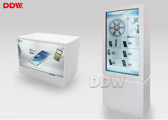 DDW-ADTS8601 شاشة LCD شفافة لافتات رقمية 1500cd / M2 سطوع لمتجر البيع بالتجزئة