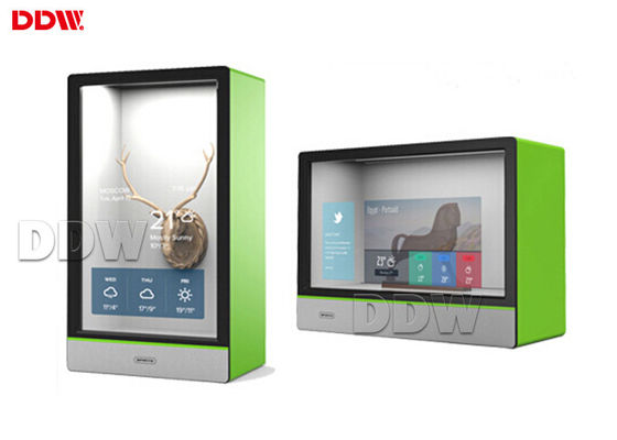 DDW-ADTS8601 شاشة LCD شفافة لافتات رقمية 1500cd / M2 سطوع لمتجر البيع بالتجزئة