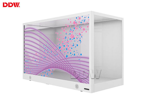 جودة عالية 32 بوصة شفافة شاشات الكريستال السائل الرقمية لافتات شفافة لمتجر البيع بالتجزئة