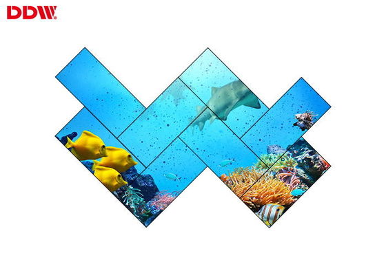 3.5mm Bezel 55 "1080P 500 Nits غير النظامية LCD Video Wall
