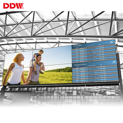 3.5 ملم 1920x1080 DDW LCD فيديو حائط 49 بوصة عالي السطوع درجة تجارية
