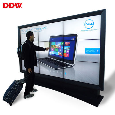 RS-232 RJ45 Loop - جدار فيديو بشاشة لمس الدائرة ، جدار فيديو تفاعلي 55 بوصة