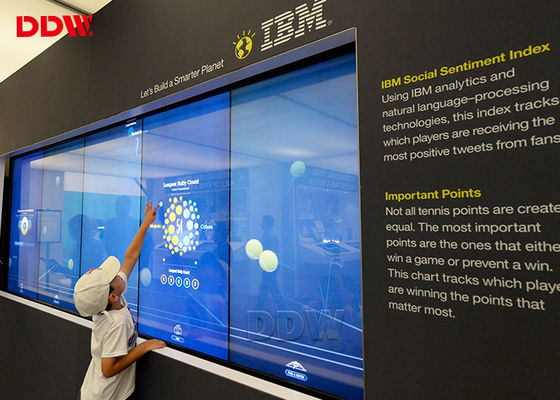 3.5 ملم جدار الفيديو التفاعلي 700nits سطوع لمركز المراقبة الأمنية