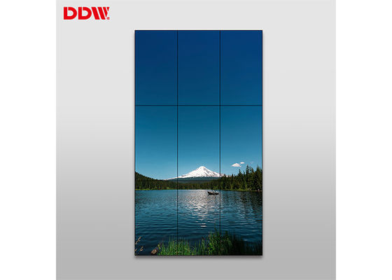 جدار فيديو متعدد الشاشات للإعلان ، شاشة LCD بدون إطار ، مراوح منخفضة الضوضاء