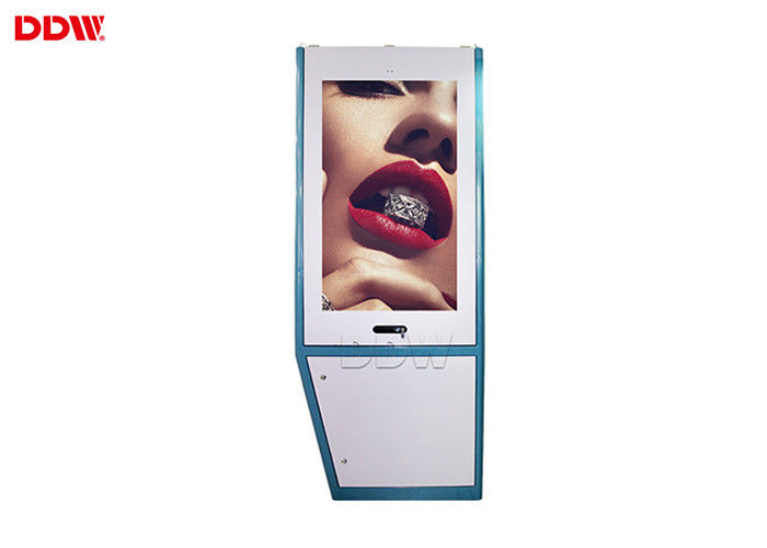 Multi touch laser projector cd advertising screens , free standing digital display kiosk