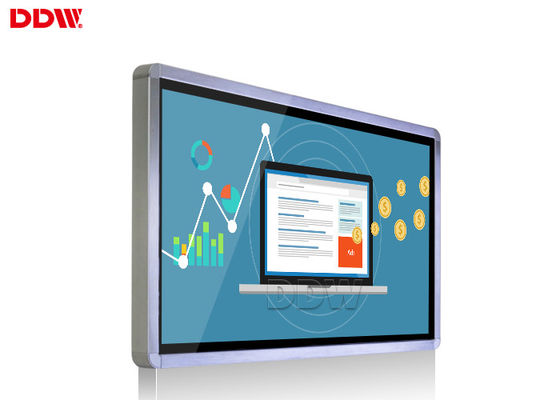 شاشة LCD شفافة 32 "لافتات رقمية شل الخارجي التسلق وحدة شبكة واي فاي الجيل الثالث 3G / 4G