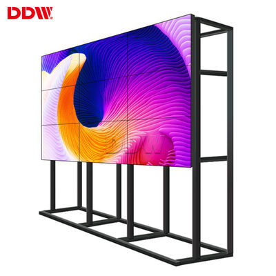 46 DDW LCD Video Wall 1.7mm بإطار ضيق للغاية لمركز التسوق DP Loop Out