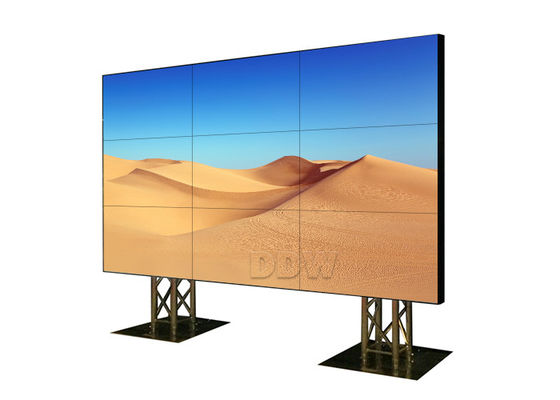 حائط فيديو LCD غير ملحوم عالي الدقة بالكامل ، مبنى مكتب 46 شاشة عرض حائط فيديو