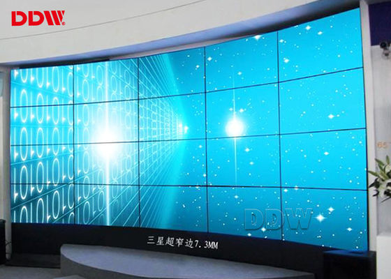 55 شاشة عرض LCD بدون إطار HDMI VGA DVI إشارات 700 شمعة مع لوحة سامسونج