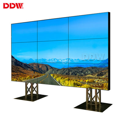5.3 مم جدار فيديو ضيق للغاية مقاس 46 بوصة ، شاشة LCD غير ملحومة 500 نت