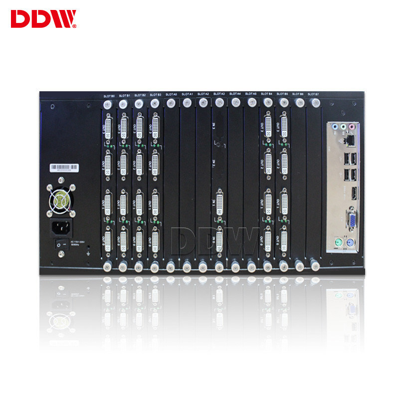 2-4 شاشة مقسمة IP Video Wall Scaler دعم كبير - تجميد صورة الشاشة RS232 LAN